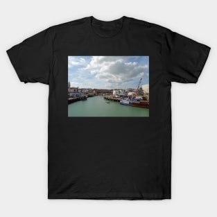 Fast boat Portsmoth Harbour Ferry Terminal T-Shirt